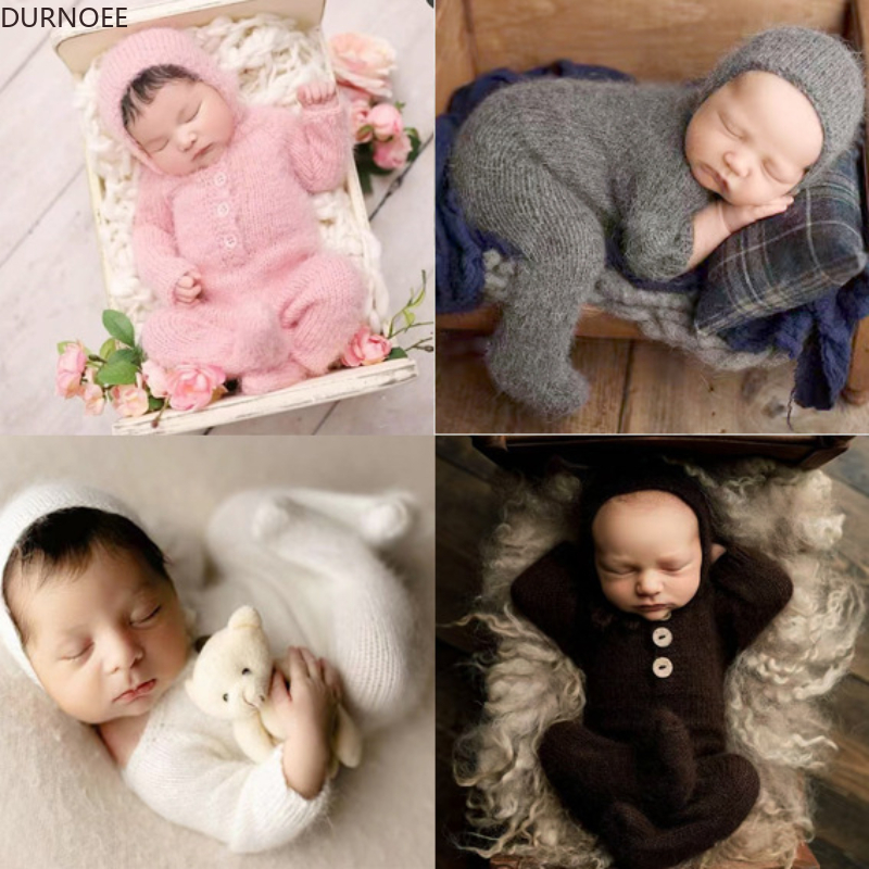 Baby Clothing Newborn - Newborn Photography Props Outfit Knitted Wool