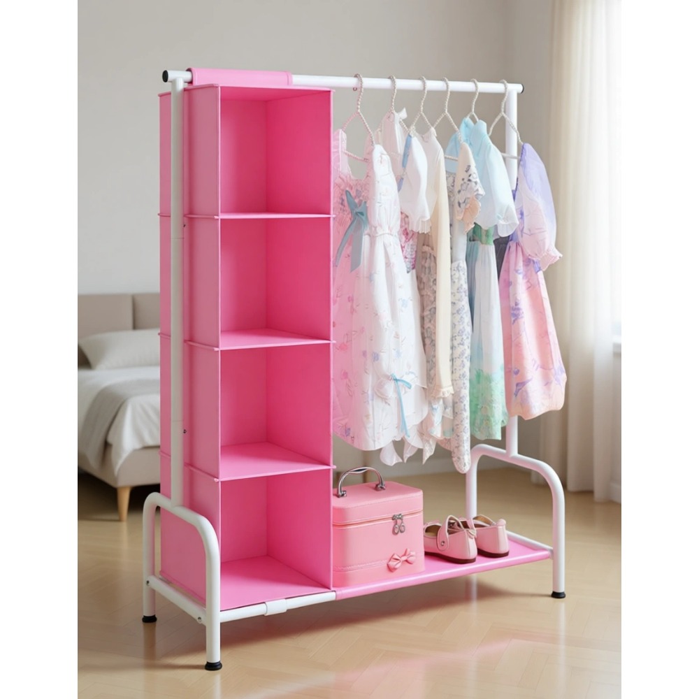 Baby Clothing Hanging Rack - Tall Kids Clothing Rack with Hanging