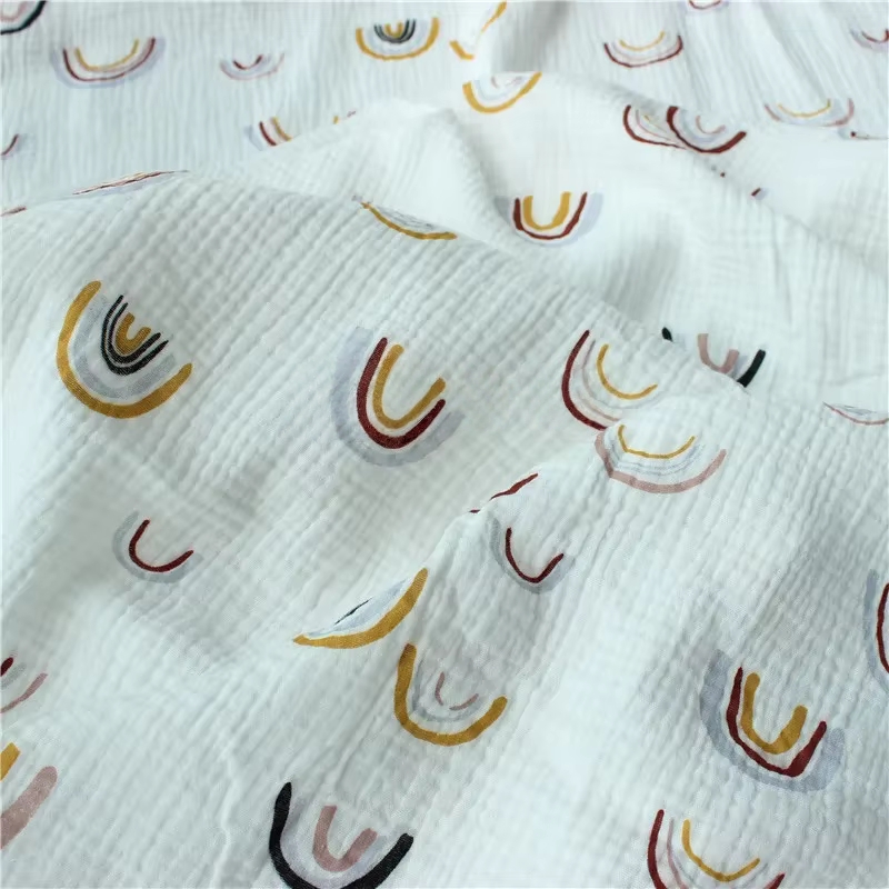 Baby Clothing Layers - 135x50cm Soft Khaki Rainbow Full Cotton