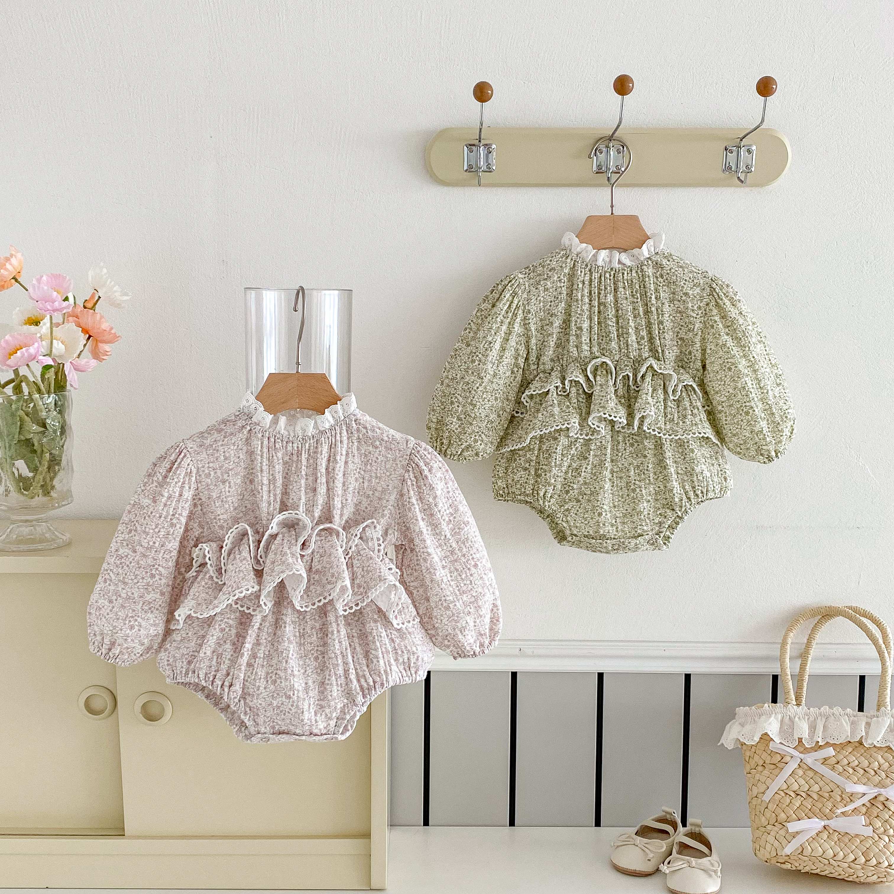 Baby Clothing Layers - Sweet Newborn Baby Girls Double Layers