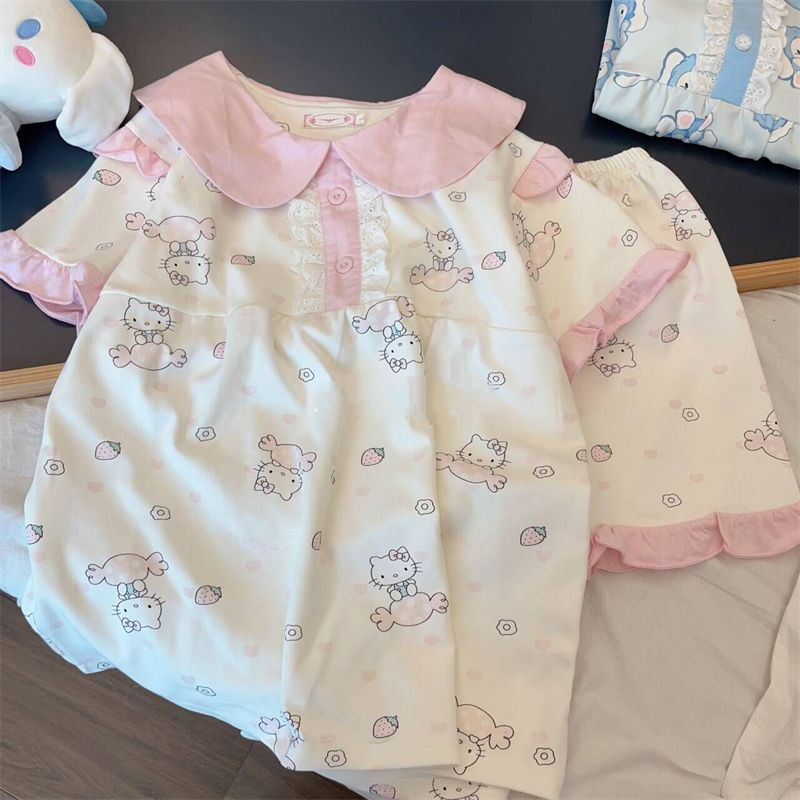Pajamas for Women Hello Kitty  - Summer Short Set ulasan dan harga