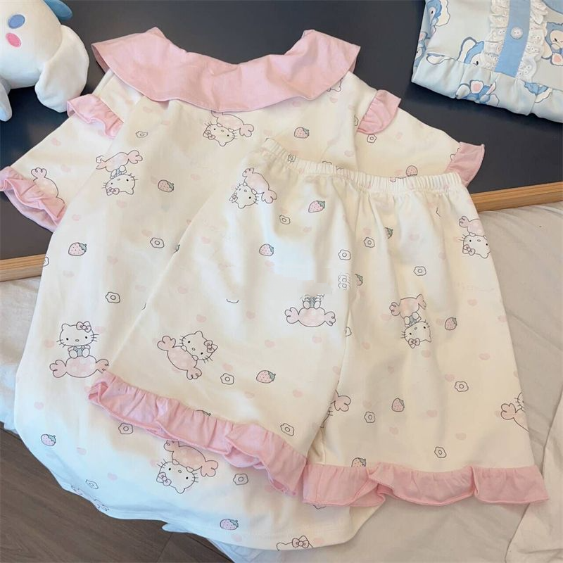 Pajamas for Women Hello Kitty  - Summer Short Set ulasan dan harga