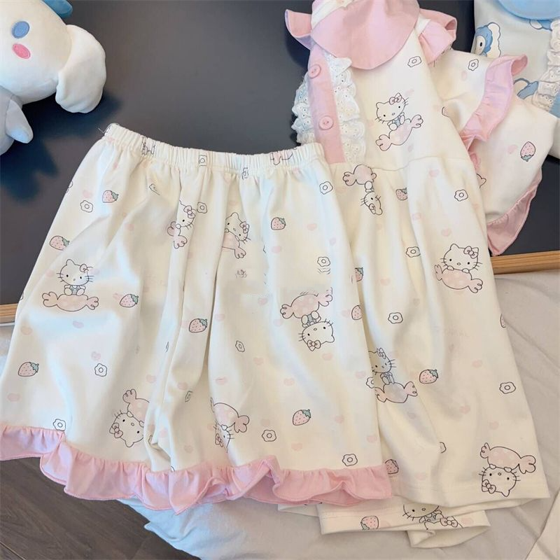 Pajamas for Women Hello Kitty  - Summer Short Set ulasan dan harga