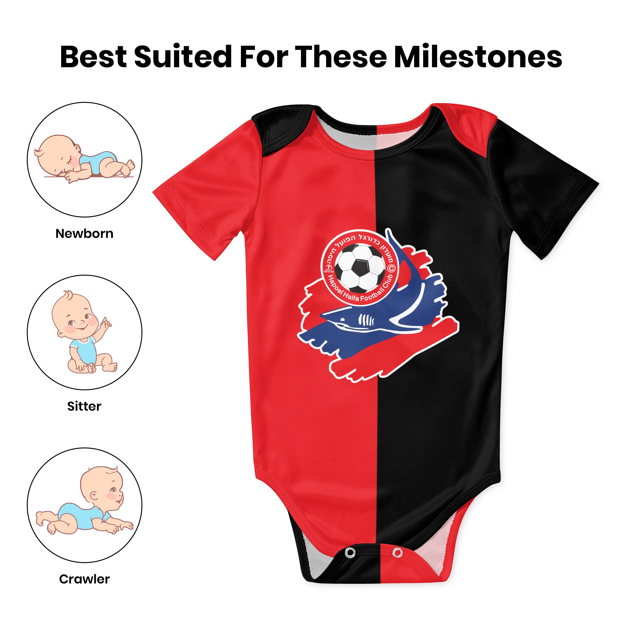 Hapoel Haifa Baby Bodysuit Uni - Baby Clothing Newborn ulasan dan harga