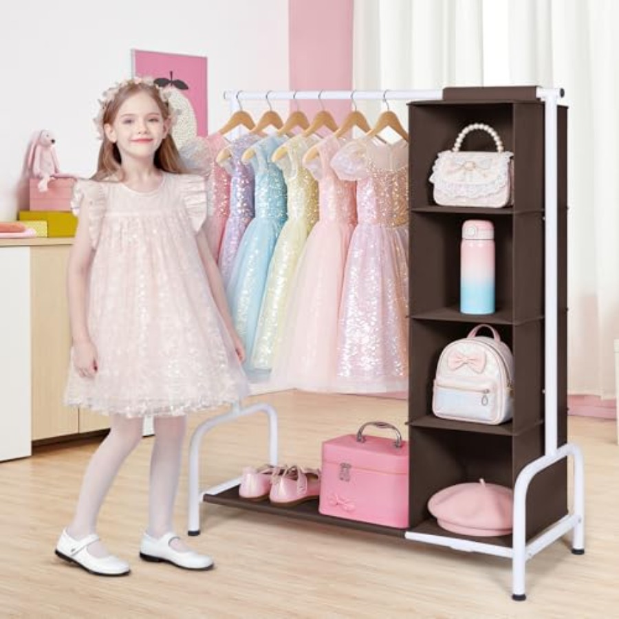 Clothing Rack with Hanging Org - Baby Clothing Hanging Rack ulasan dan harga