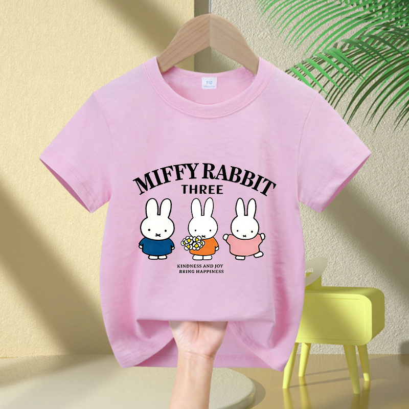 Cartoon Miffy Bunny T-Shirt Gi - Baby Clothing For Summer ulasan dan harga