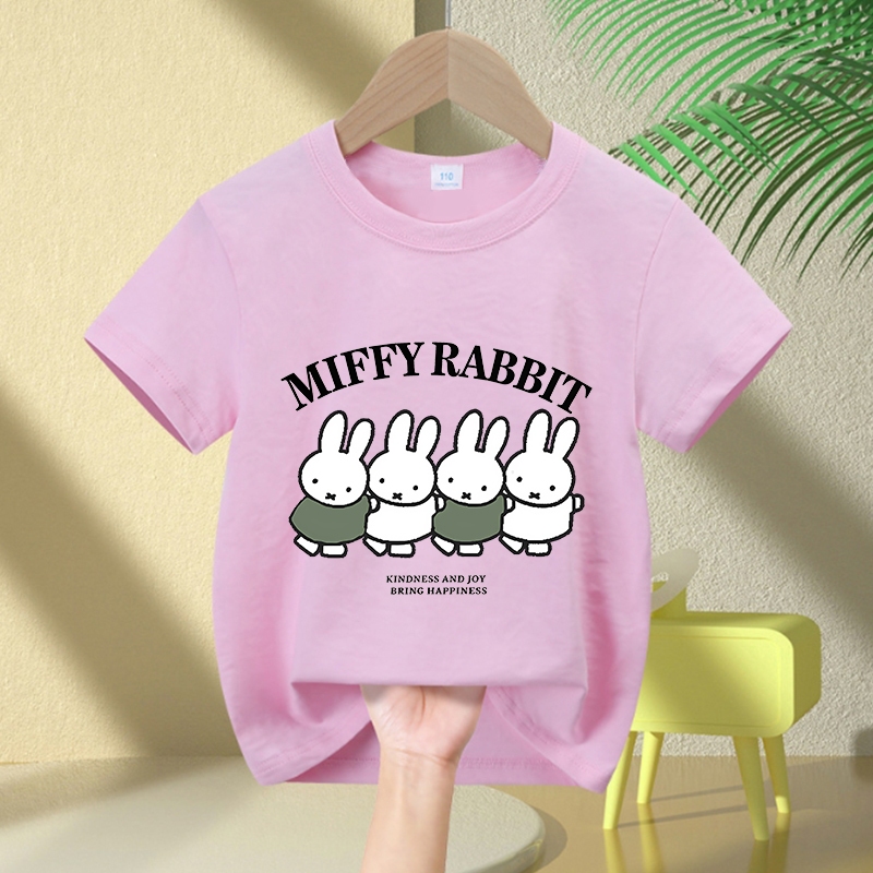 Cartoon Miffy Bunny T-Shirt Gi - Baby Clothing For Summer ulasan dan harga