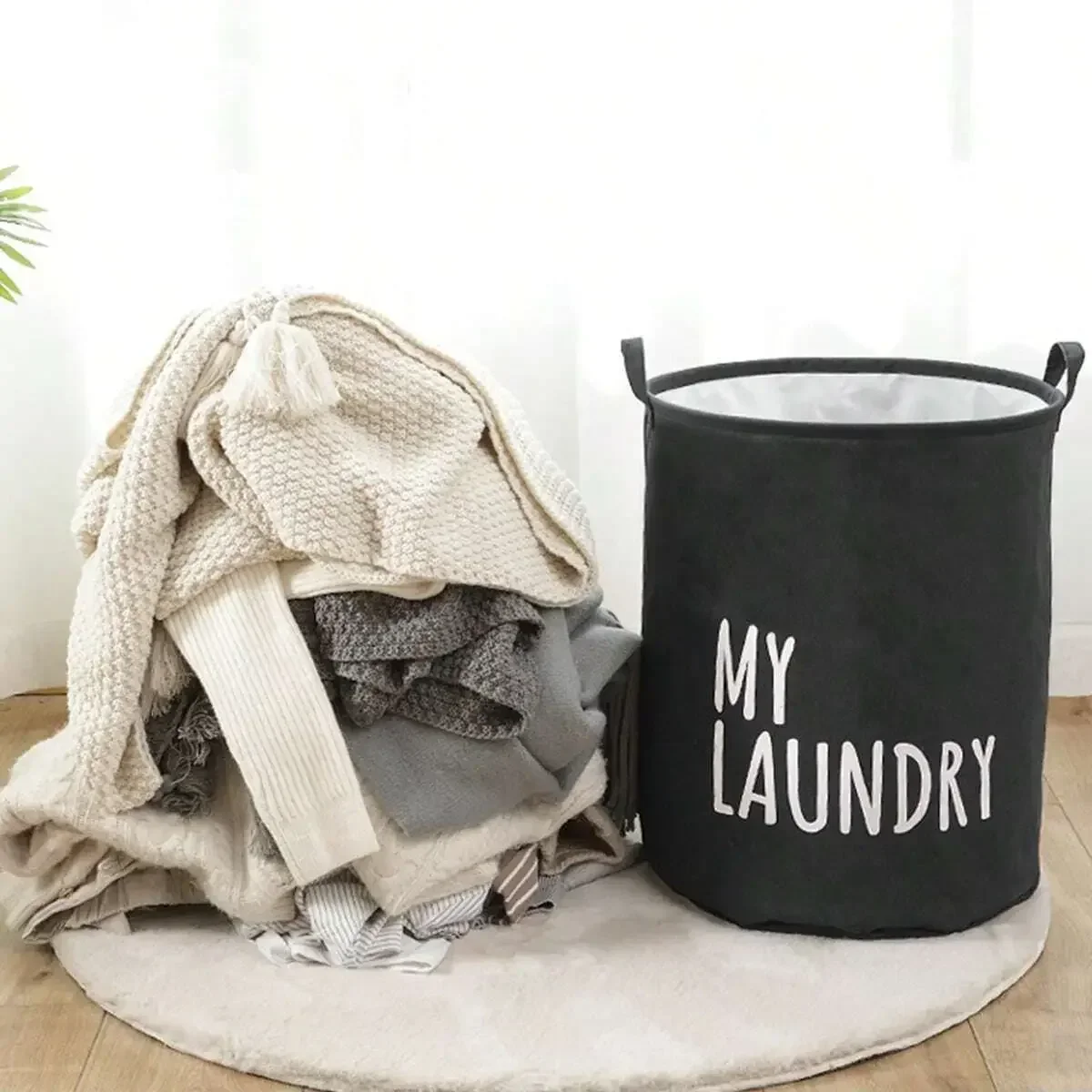 Foldable Drawstring Laundry Ha - Baby Clothing Dividers ulasan dan harga