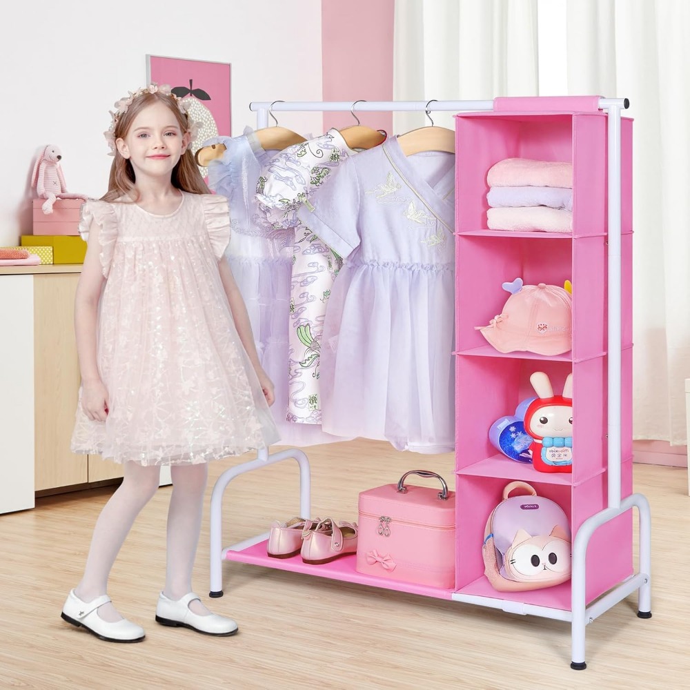 Tall Kids Clothing Rack with H - Baby Clothing Hanging Rack ulasan dan harga