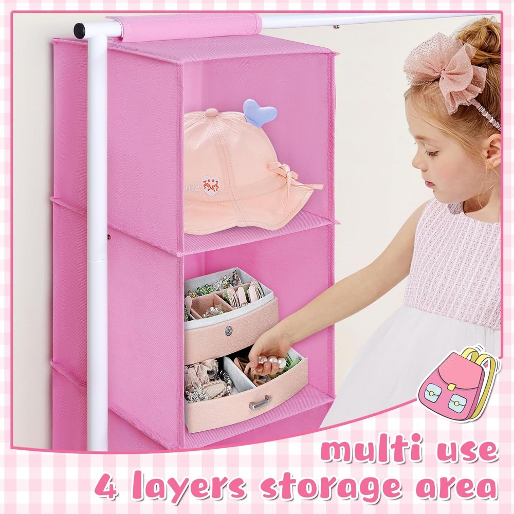 Tall Kids Clothing Rack with H - Baby Clothing Hanging Rack ulasan dan harga