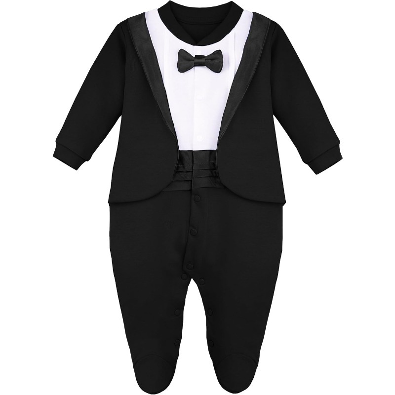 Newborn Boy Gentleman Tuxedo F - Baby Clothing Newborn ulasan dan harga
