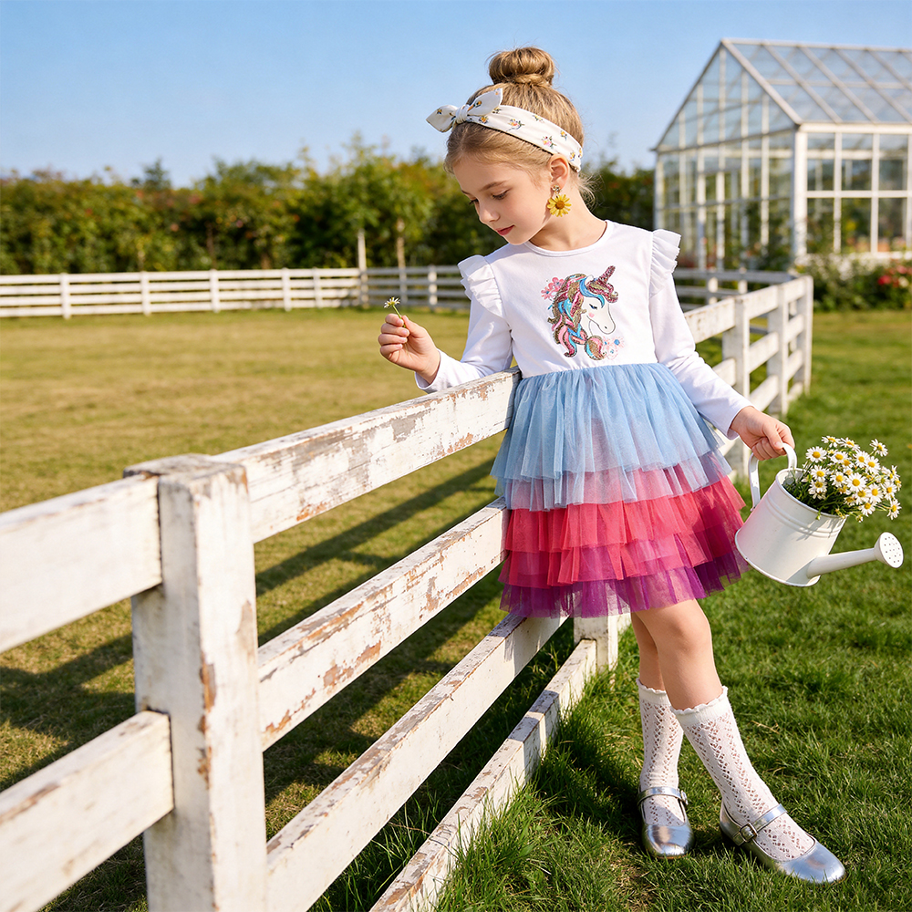 DXTON Children Cake Dress For  - Baby Clothing Layers ulasan dan harga