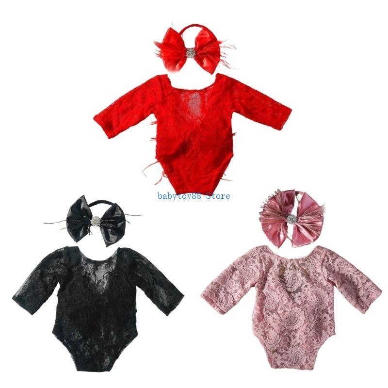 Y4UD Beautiful Lace Romper & H - Baby Clothing Unique ulasan dan harga