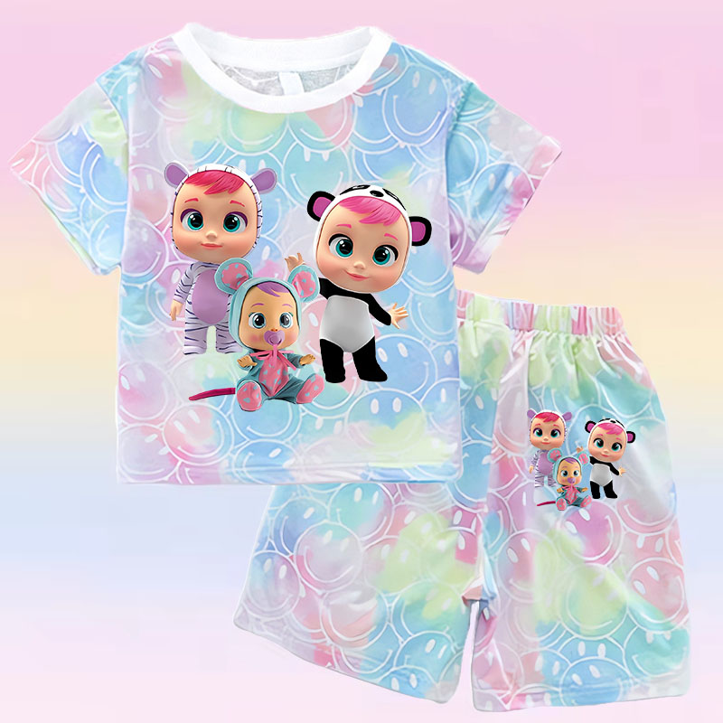 Crying Babies T-shirt Set Chil - Baby Clothing For Summer ulasan dan harga