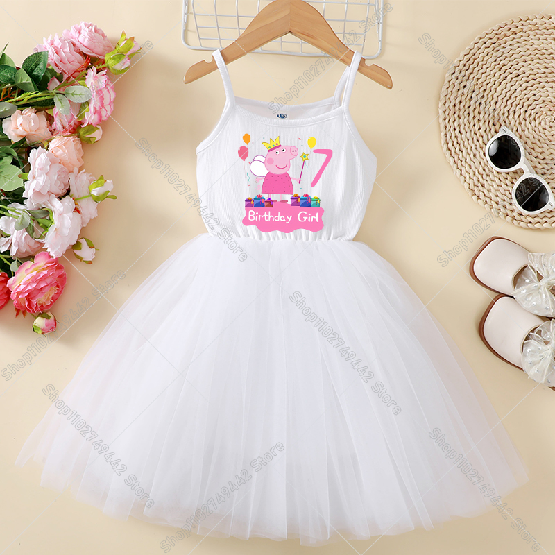 Peppa Pigs Dress Birthday Numb - Baby Clothing For Summer ulasan dan harga