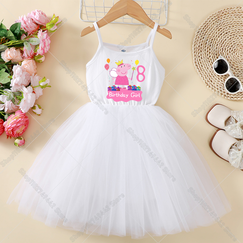 Peppa Pigs Dress Birthday Numb - Baby Clothing For Summer ulasan dan harga