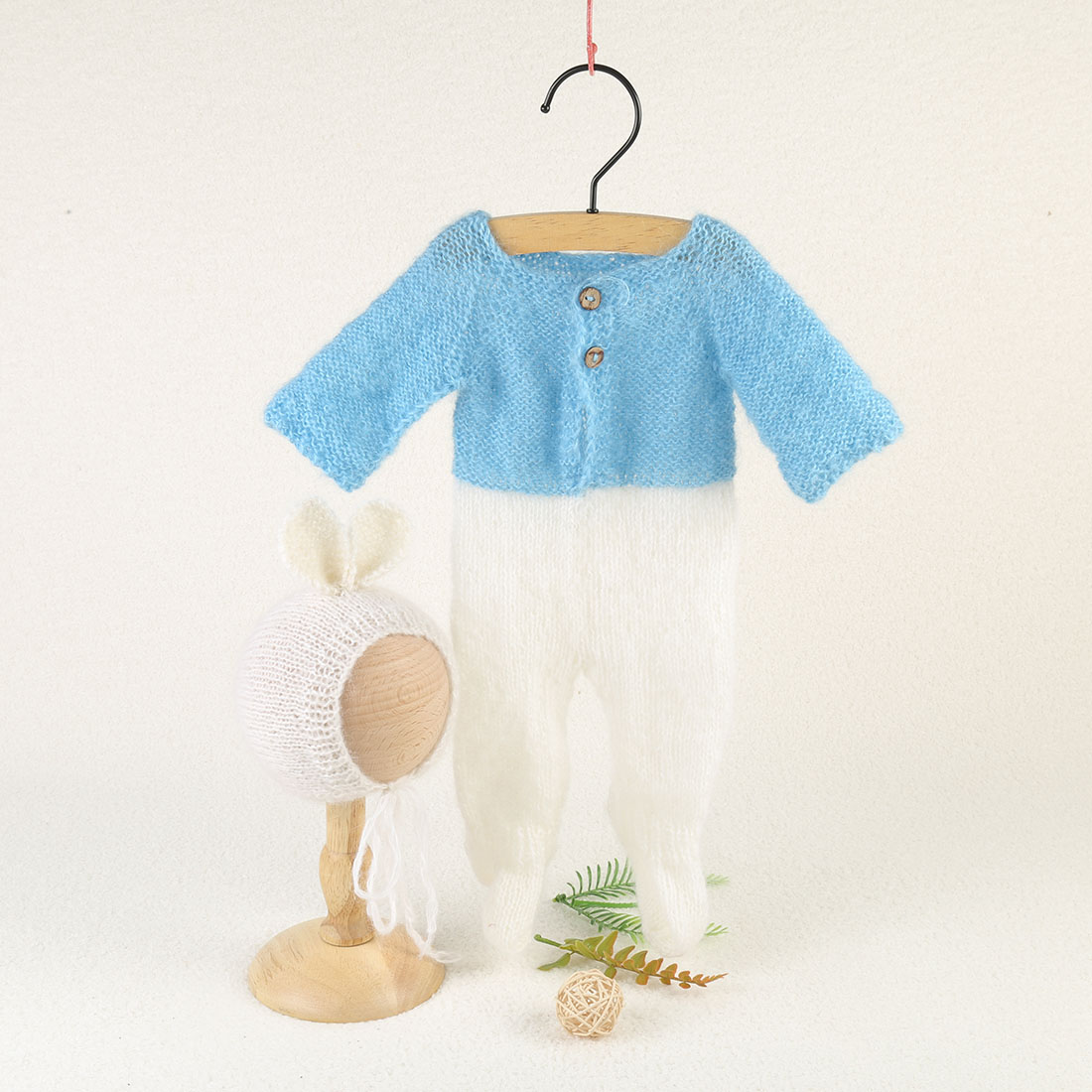 Vintage Knit Fluffy Teddy Bear - Baby Clothing Newborn ulasan dan harga