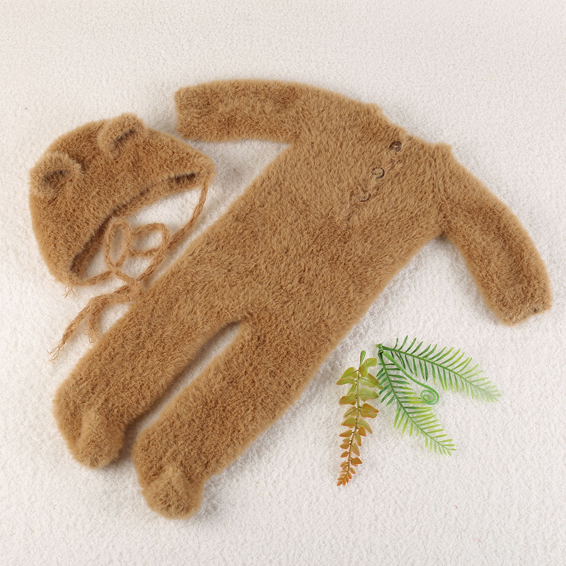 Vintage Knit Fluffy Teddy Bear - Baby Clothing Newborn ulasan dan harga