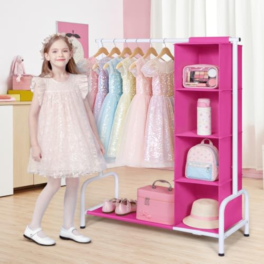 Clothing Rack with Hanging Org - Baby Clothing Hanging Rack ulasan dan harga