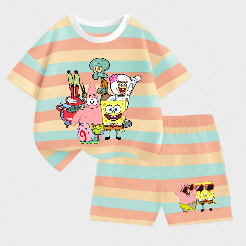 SpongeBobs SquarePants Kids T- - Baby Clothing For Summer ulasan dan harga